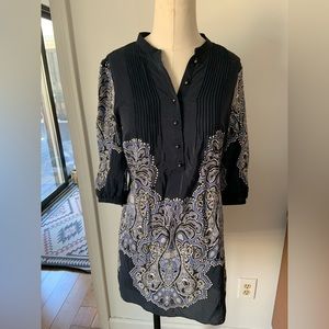 Silky tunic classic Banana Republic. Navy.